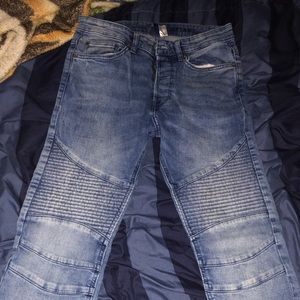 Biker jeans